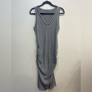 A New Day Navy and White Striped Top